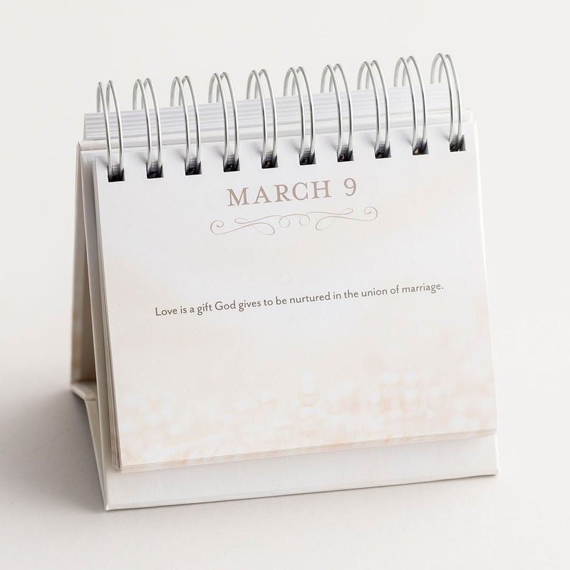 DaySpring - Marriage Blessings - Celebrating You & Me From Vows to Ever After - An Inspirational DaySpring DayBrightener - Perpetual Calendar (70943) - Image 3